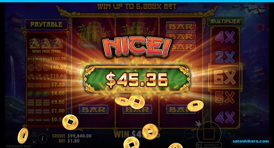Free spins win celebrates forty five dollars