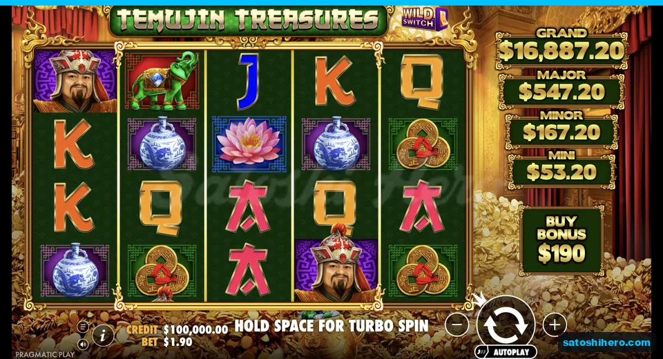 Base board settles with Temujin and gold symbols