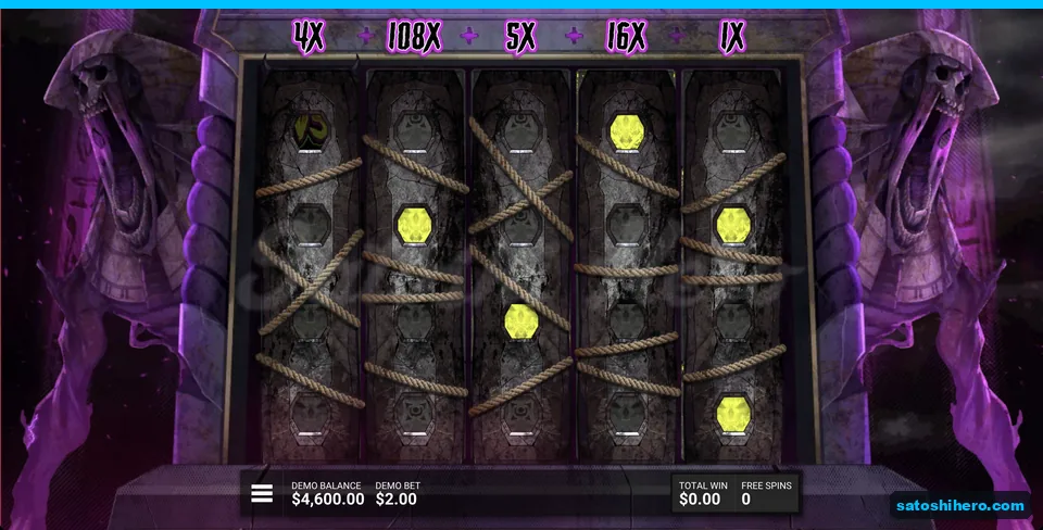 Rope bound reels with multiplier values