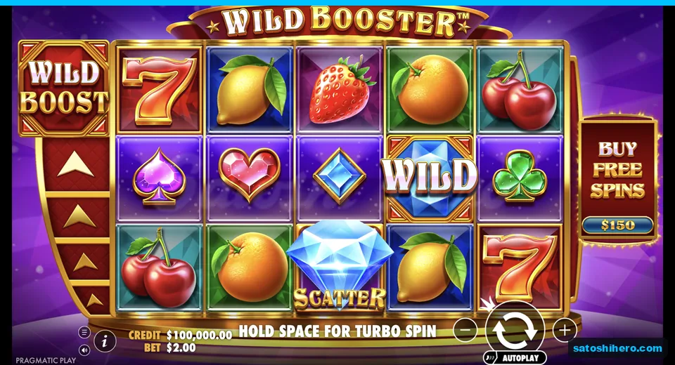 Wild and blue gem Scatter appear together