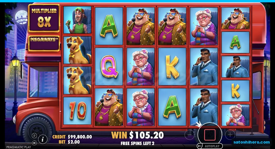 Free spins show eight times multiplier