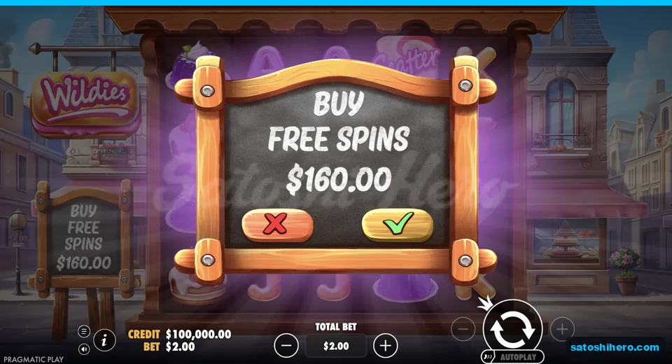 Buy menu opens at the live stake