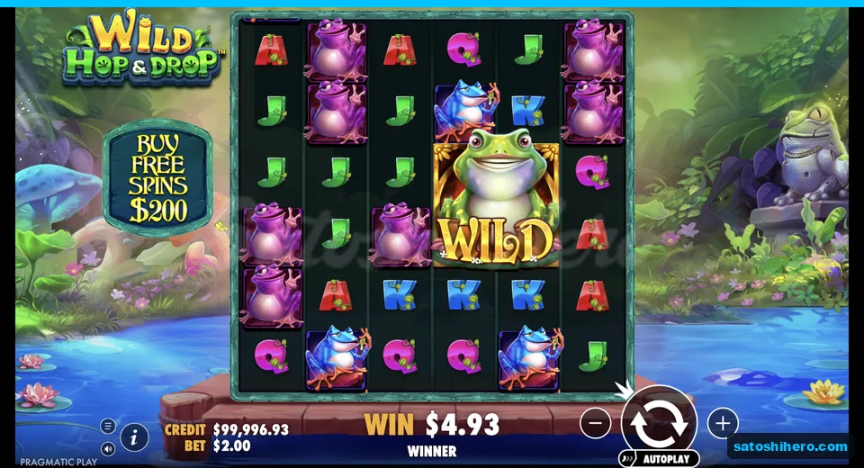Cluster win resolves beside a golden wild