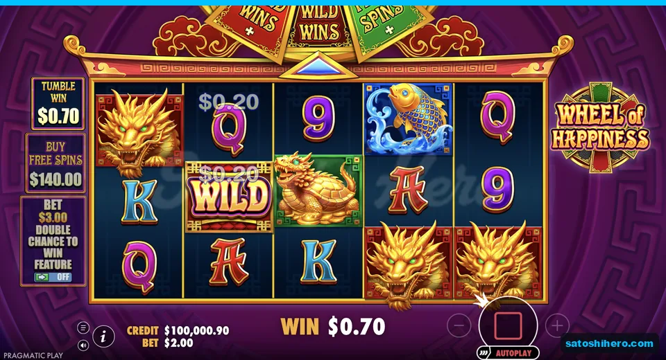 Wild award adds five wild symbols