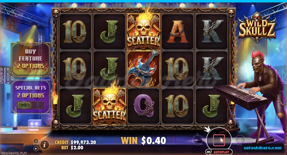 Ways win resolves with two scatter symbols