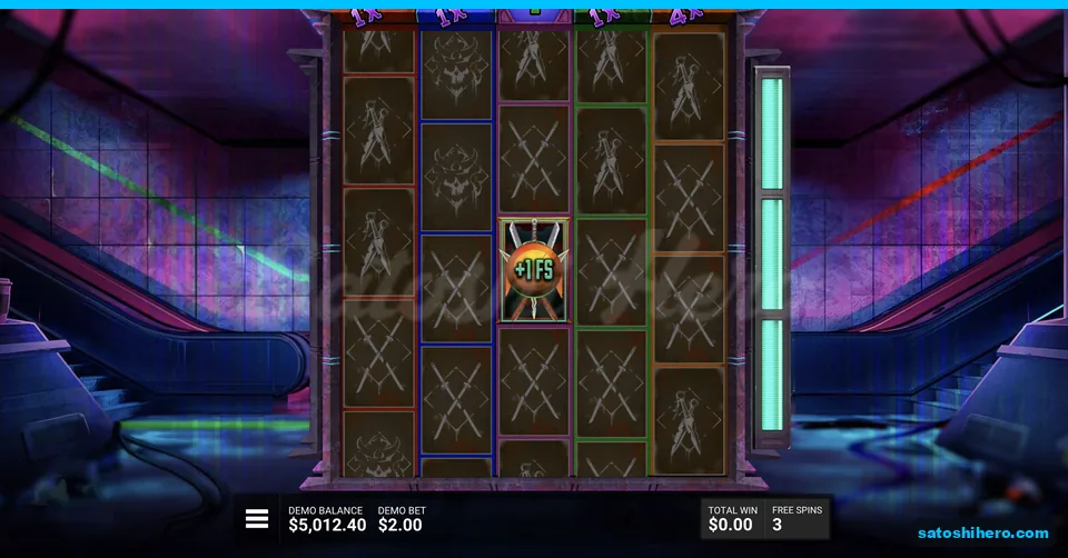 Clan banners show multipliers beside cleared reels