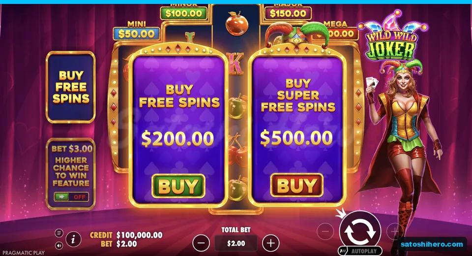 Buy menu opens at the live stake