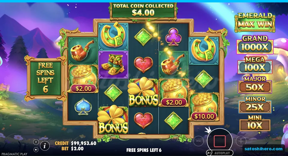 Free spins continue with pots and clovers