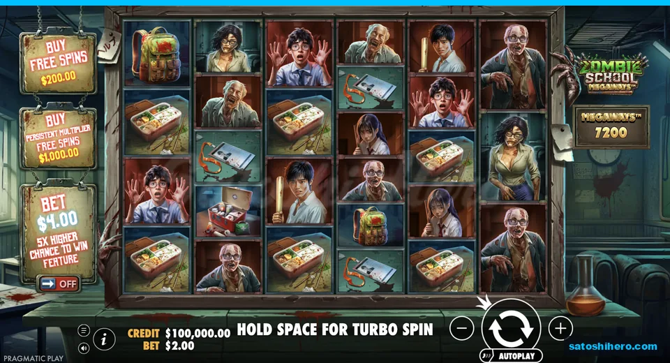 Idle grid shows zombie students and teachers