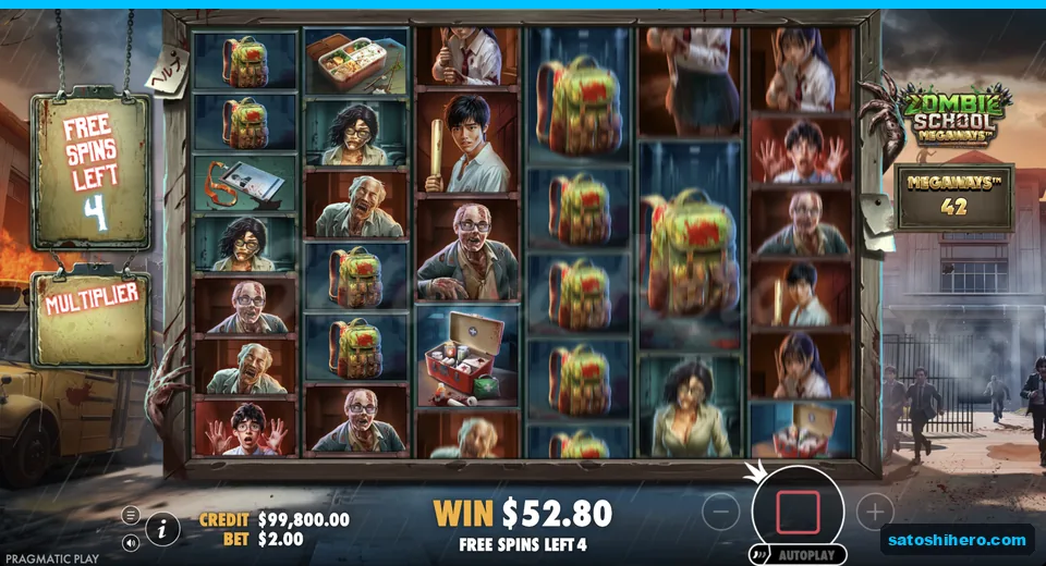 Free spins total reaches $52 with four spins left