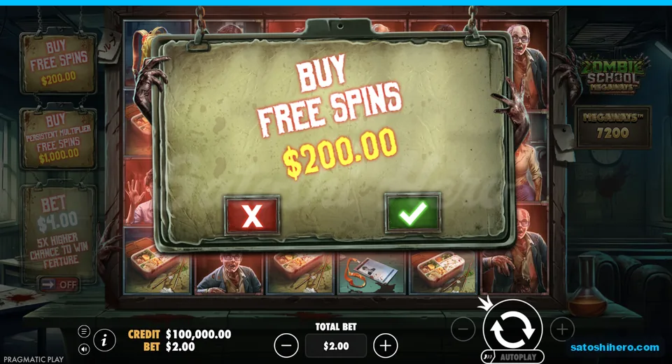 Buy menu opens with $200 cost