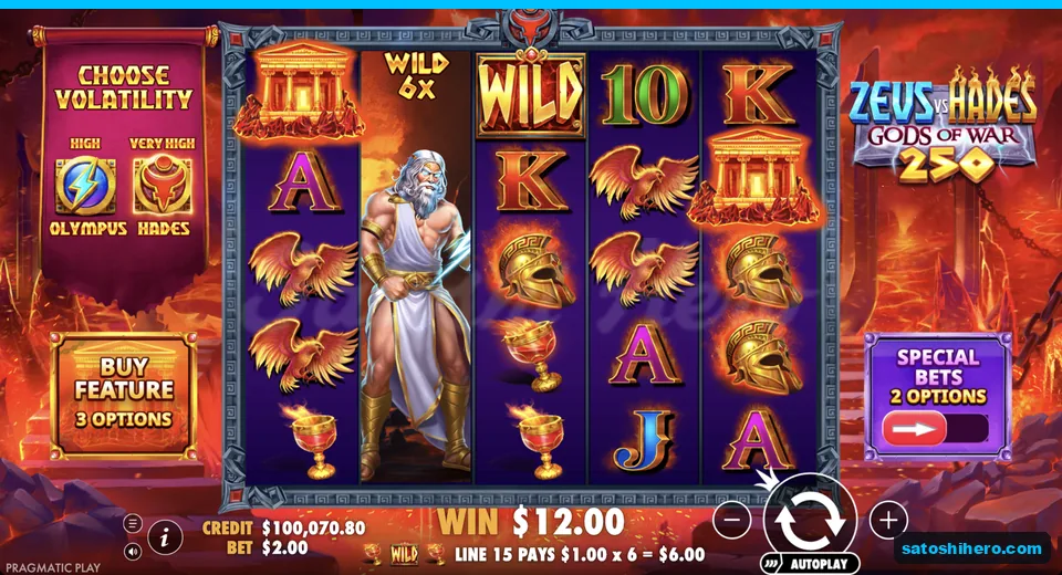 Line win resolves with x6 expanded wild
