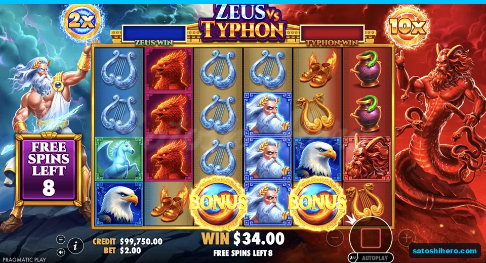 Free spins run with 2x and 10x multipliers