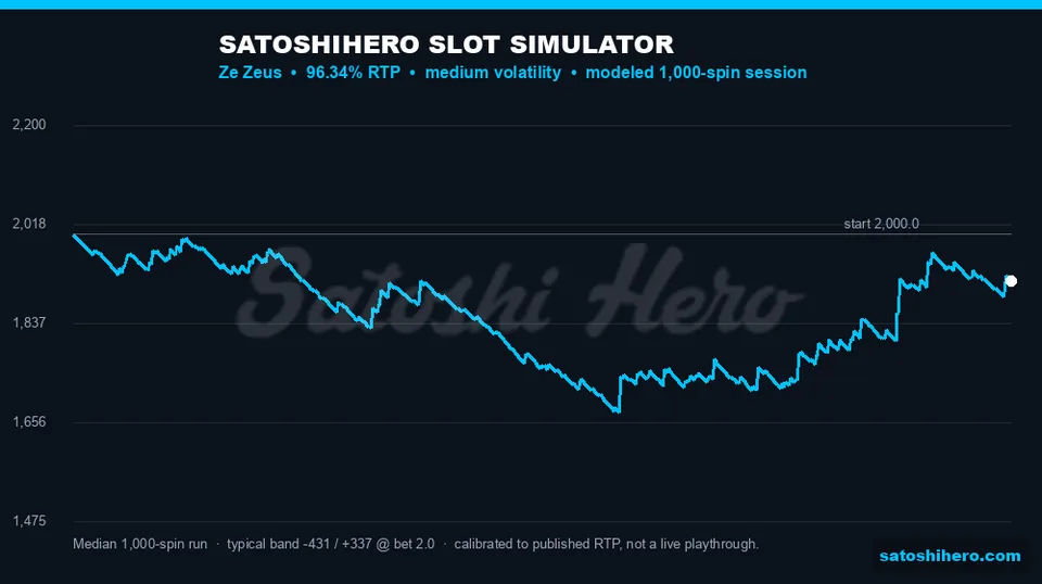 Blue simulator curve trends below start balance
