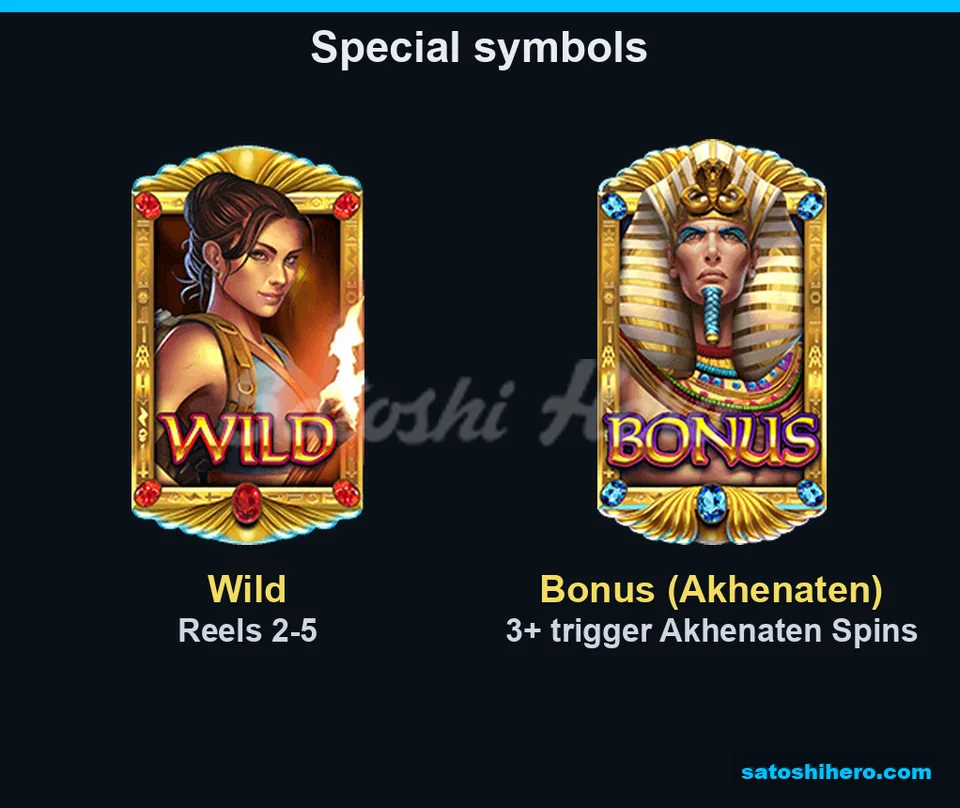 Raider Wild and pharaoh Bonus symbols