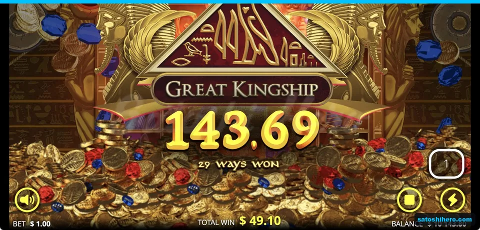 Pyramid banner shows $143.69 hit