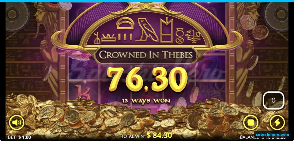 Purple banner shows $76.30 hit
