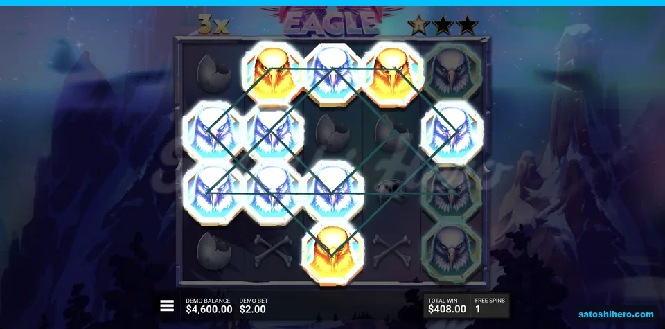 Eagle chain connects to three Golden Eagles