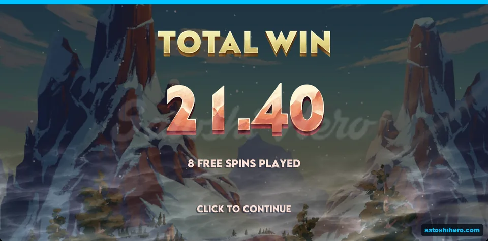 Eight free spins awarded with sync symbols shown