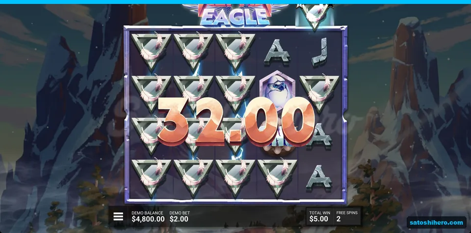 Feather stacks pay $32.00 with two spins left