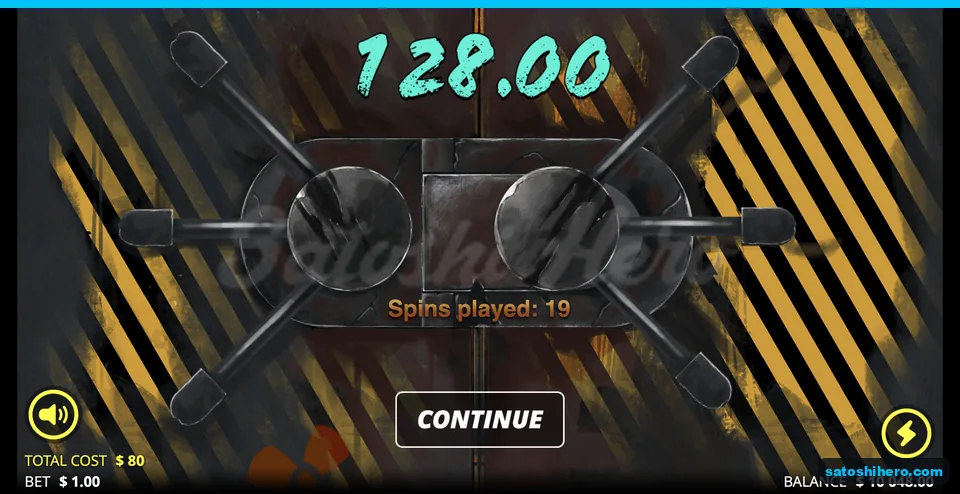 Bunker collect screen shows 128 dollars won
