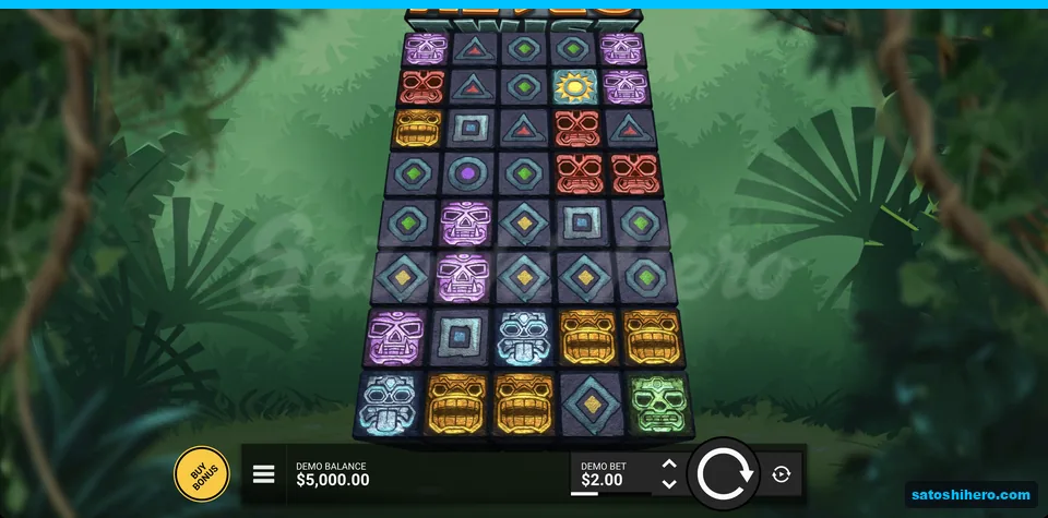 Stone tower settled before jungle temple