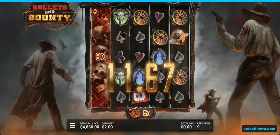 Bounty DuelReel shows 6x during bought round