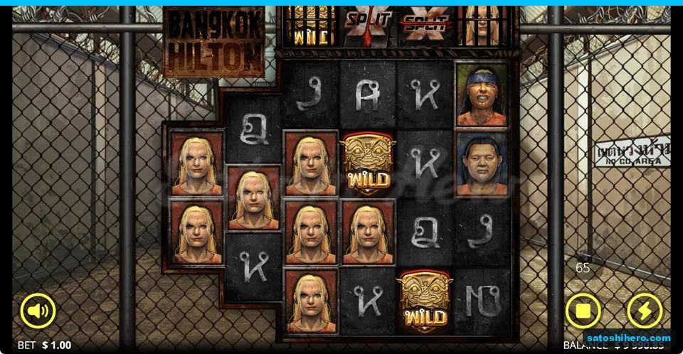 Opened cells sit above two Wild symbols