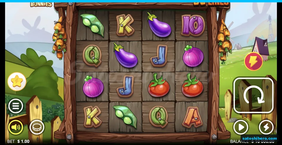 Wooden farm frame with vegetables and carved blocks