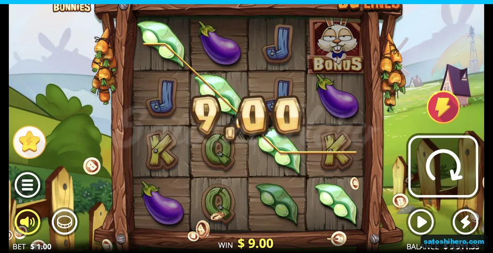 Pea pod lines show a $9.00 win