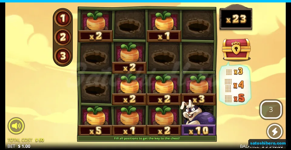 Carrot values and Harvester total at x23