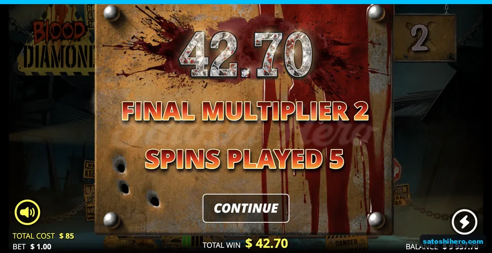 Collect screen shows $42.70 final payout