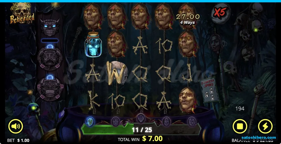 Red bride heads line up with X5 multiplier