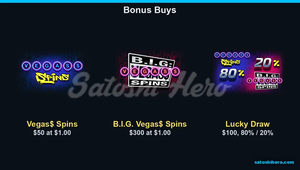 Free spins banners show two buys