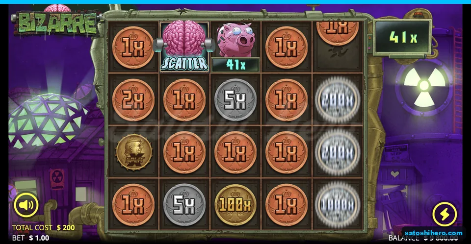 Coins fill grid beside Collector pig meter