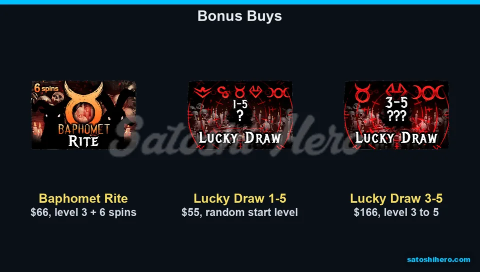 Baphomet Rite and Lucky Draw banners