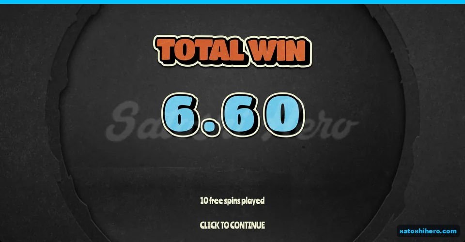 Total win screen shows $6.60 collected