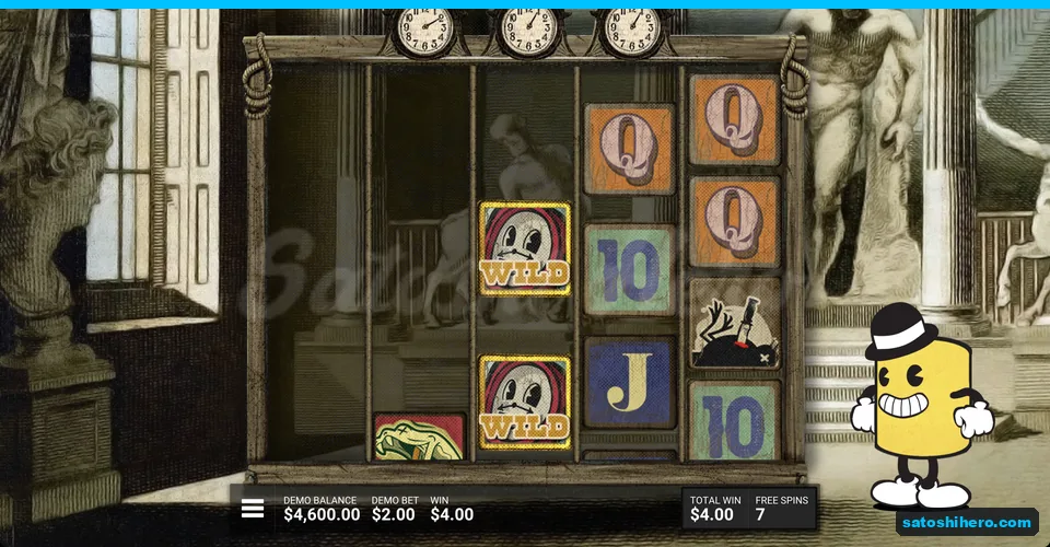 Multiplier clocks spread down the third reel