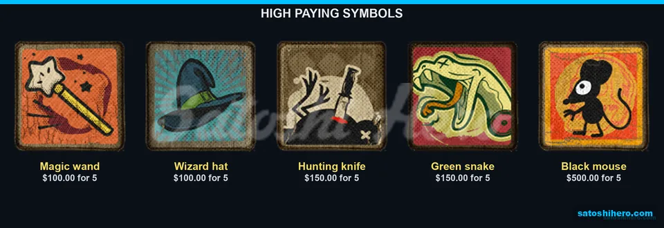 Mouse snake knife hat and wand pay board