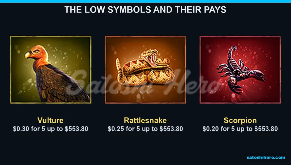 Vulture snake and scorpion pay values