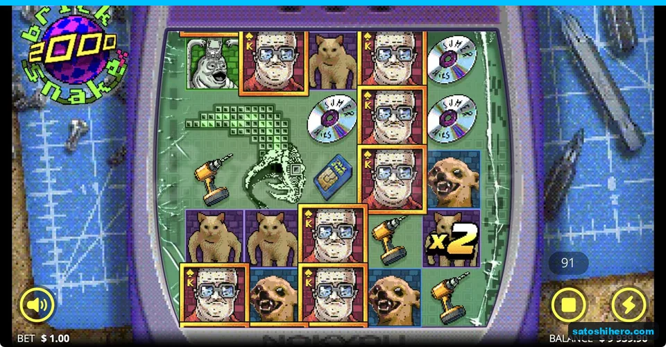 Wild Snek crosses a stacked symbol win