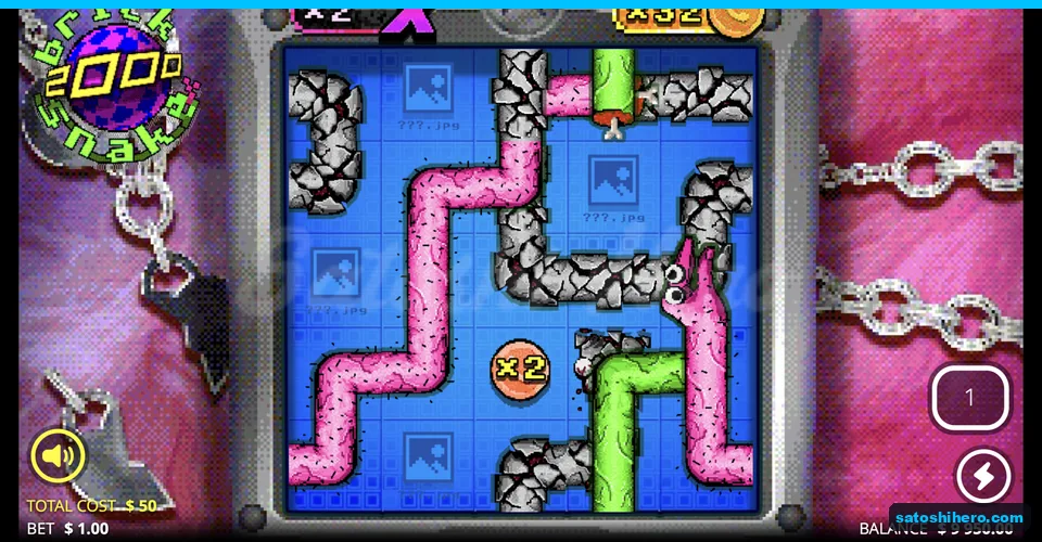 Three Sneks fill a coin board