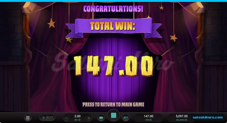 Collect card shows $147.00 free spins