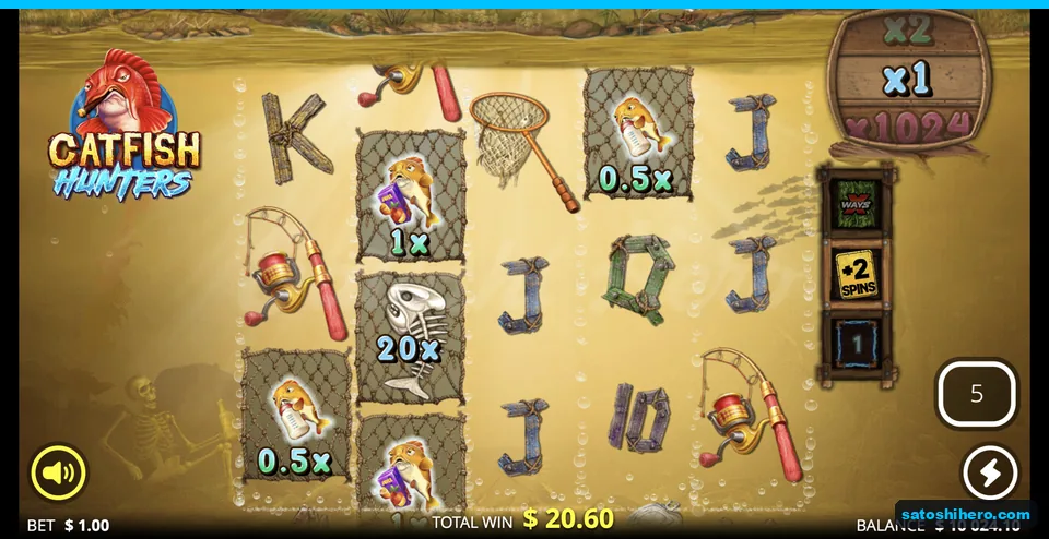 Murky water round with five spins left