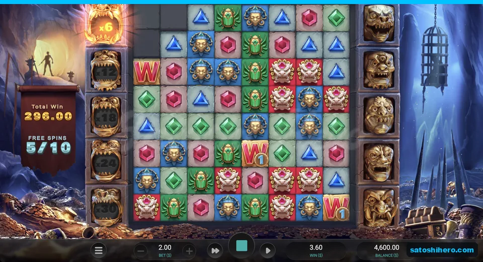 Multiplier at x6 with $296 banked