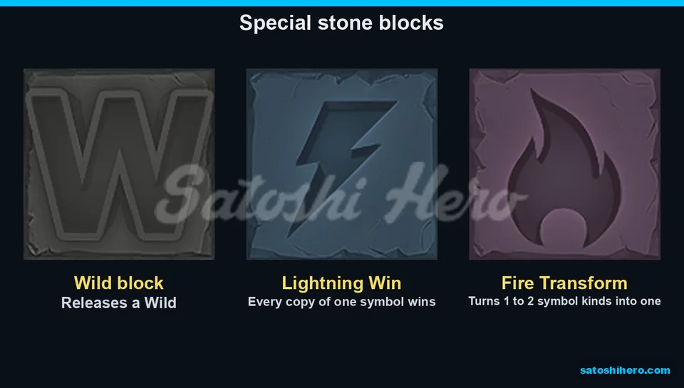 Wild bolt and flame stones show effects