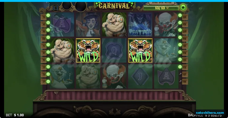 Tiger Wilds sit between collected symbols