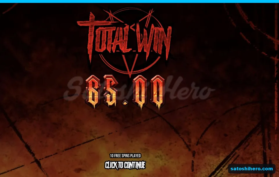 Total win card shows eighty five dollars