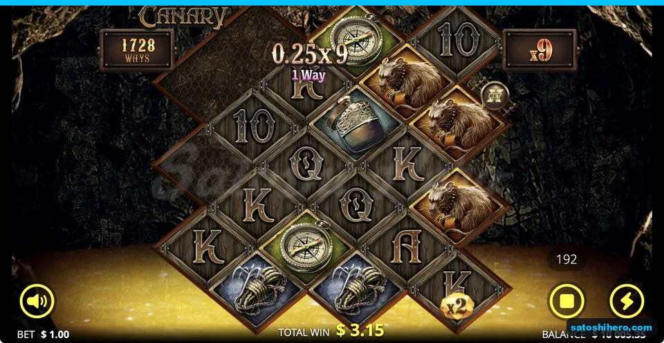 Compass win over an opened multiplier grid