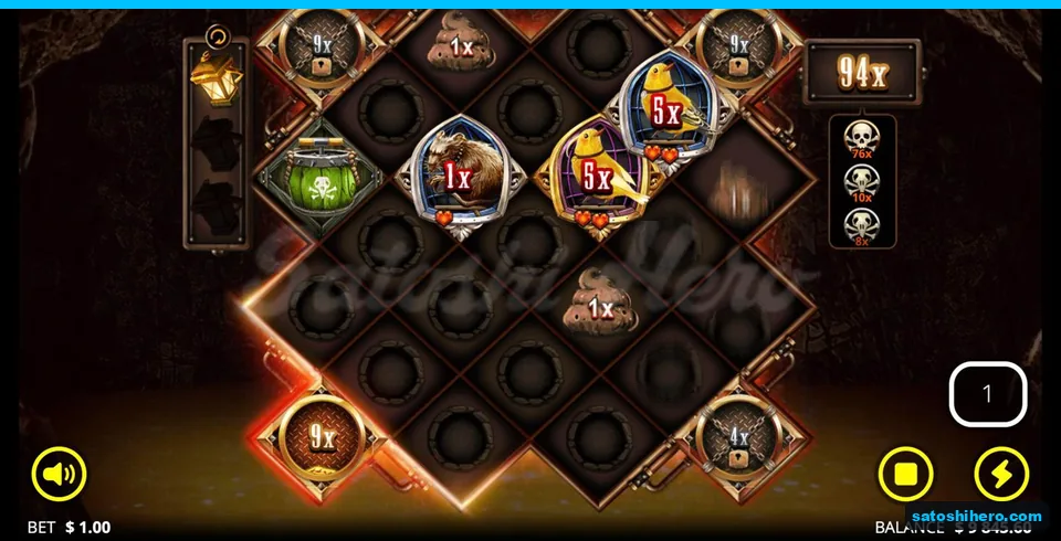 Rat canary and opened vault in free spins